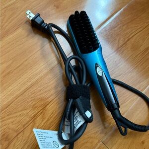 Travel Size Hair Straightening Brush Teal